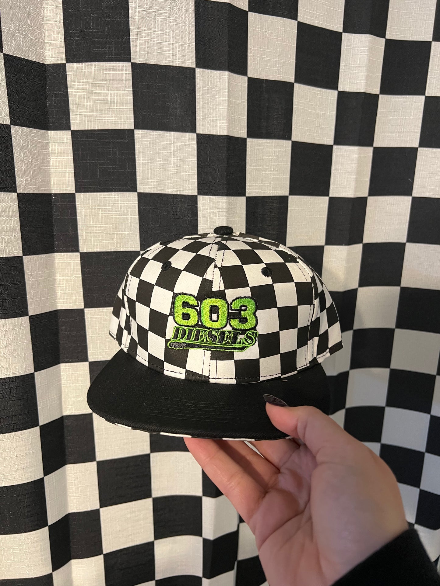 Checkered Kids Hat