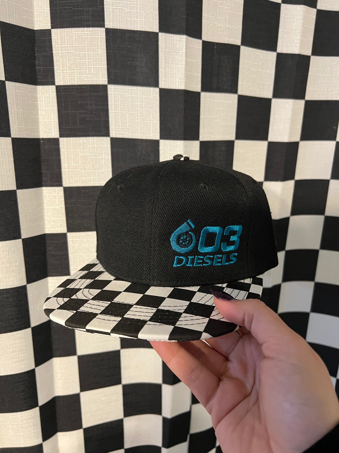 Checkered Kids Hat