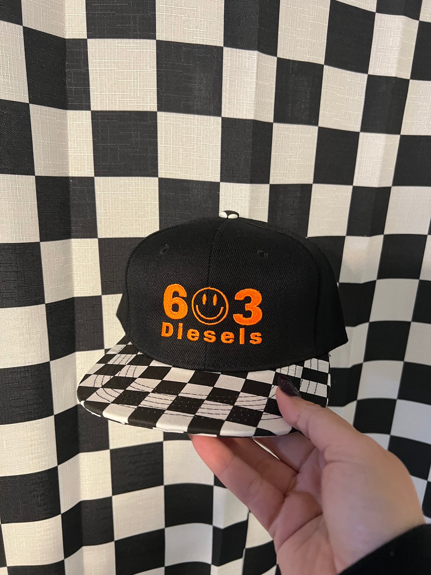 Checkered Kids Hat