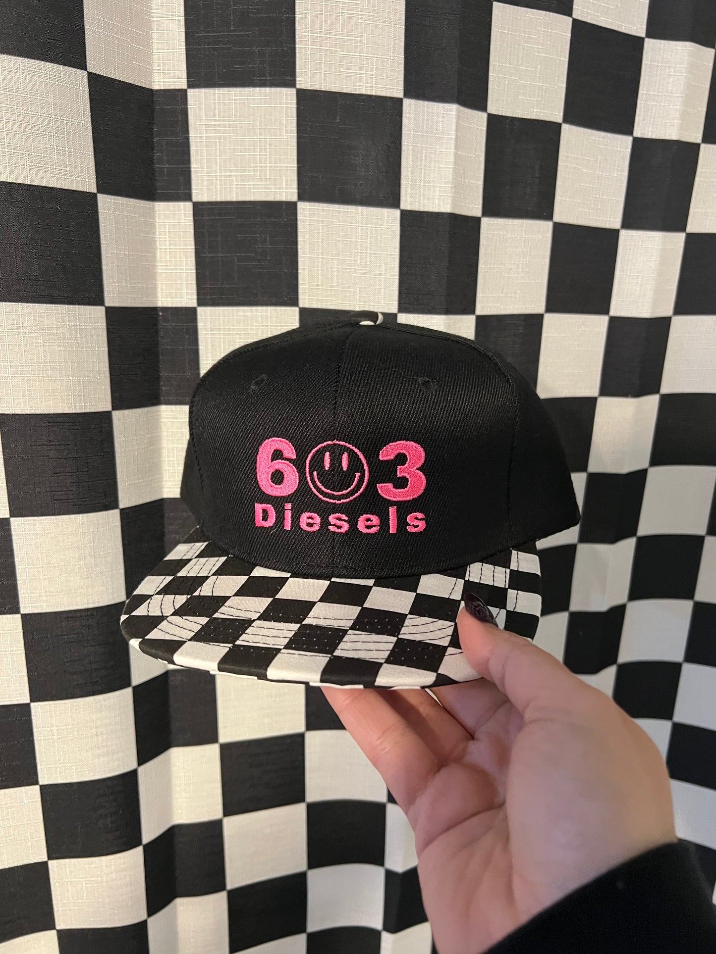 Checkered Kids Hat