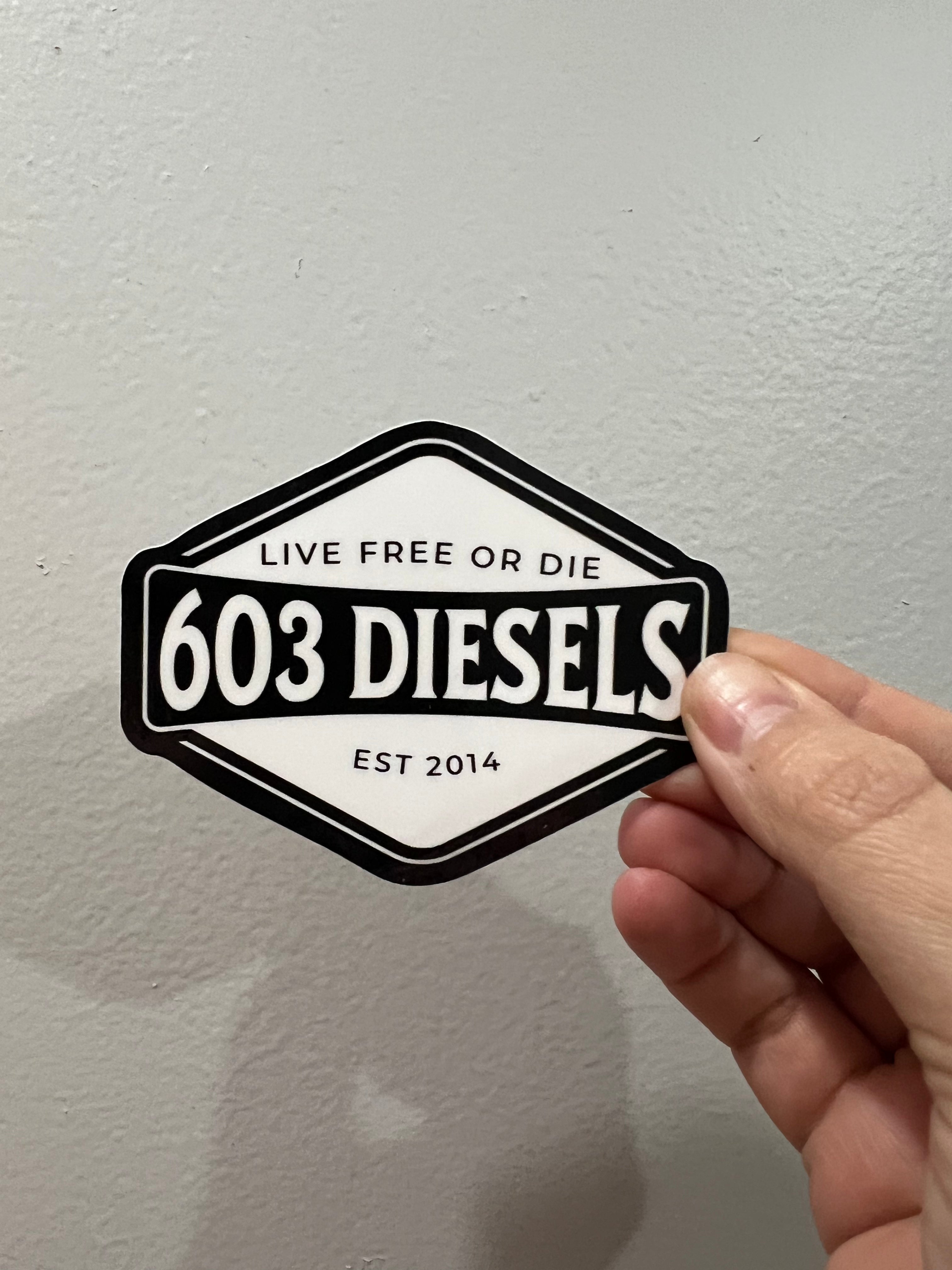 LIVE FREE OR DIE PATCH STICKER – 603 DIESELS