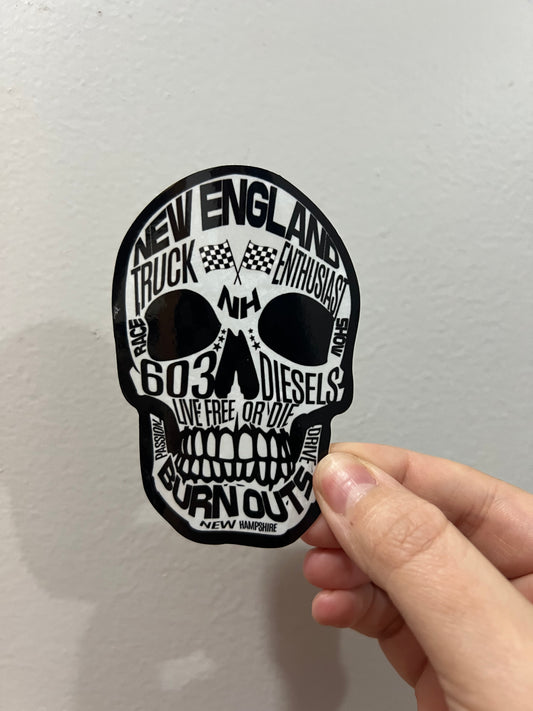 603 SKULL STICKER