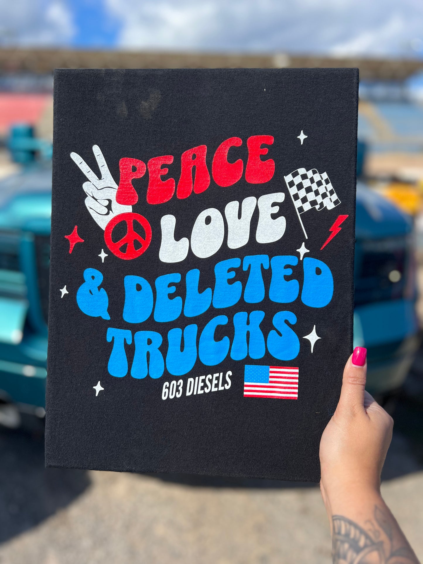 Peace Love & Trucks Tshirt