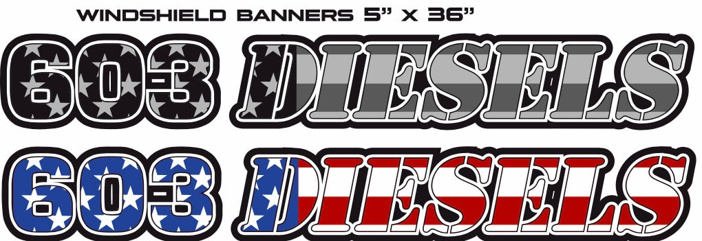 Windshield Decals – 603 DIESELS