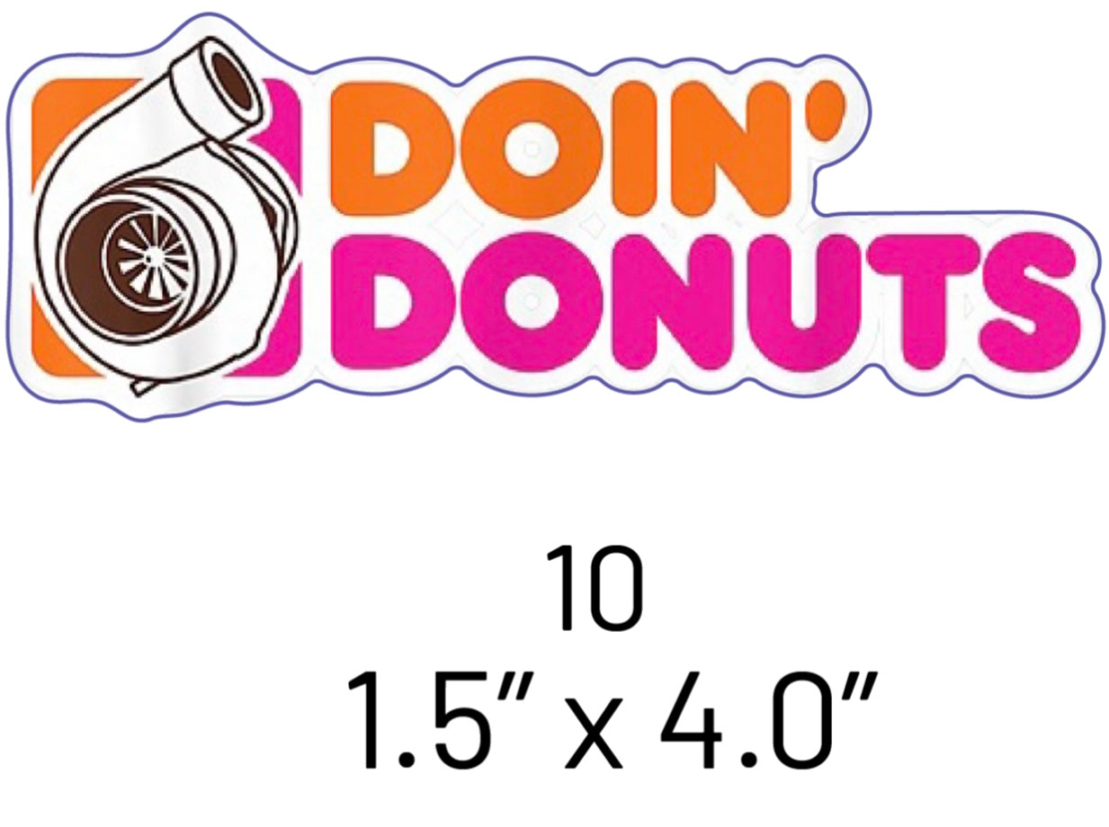 Doin' Donuts Sticker