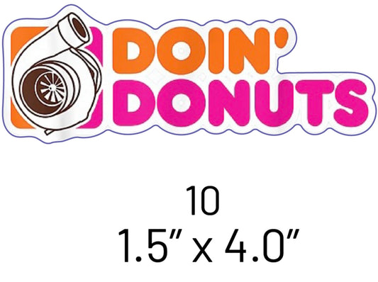 Doin' Donuts Sticker