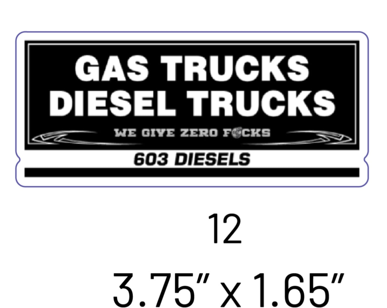 Gas Trucks, Diesel Trucks Sticker