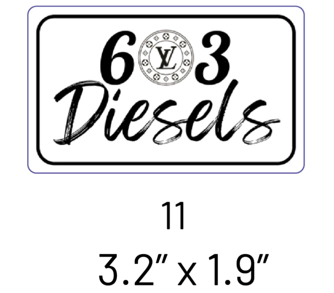 Boujee 603 Diesels Sticker